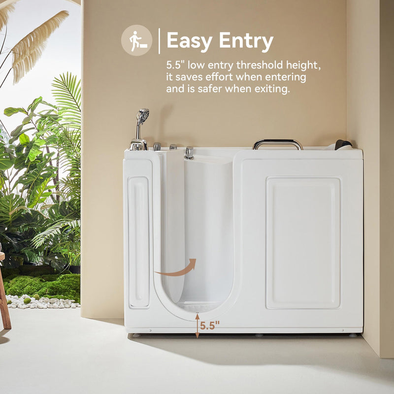 HOROW Walk in Tub with Shower and ADA Compliant for Senior Model WT52-L