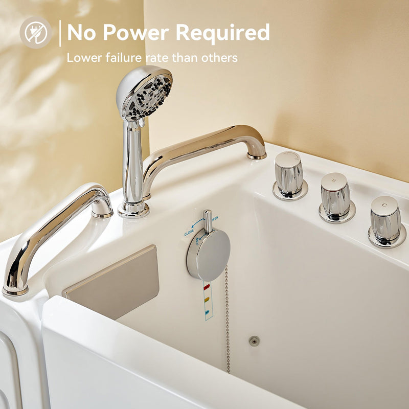 HOROW Walk in Tub with Shower and ADA Compliant for Senior Model WT52-L