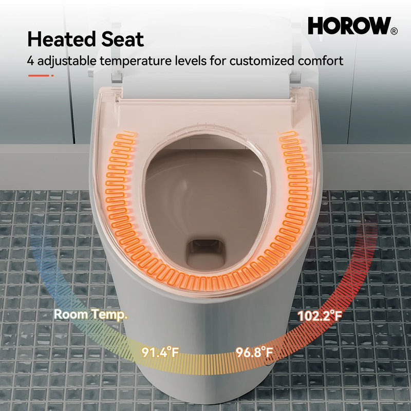 HOROW T16 Smart Toilet With Heated Bidet Dual Flush Toilet Model T16