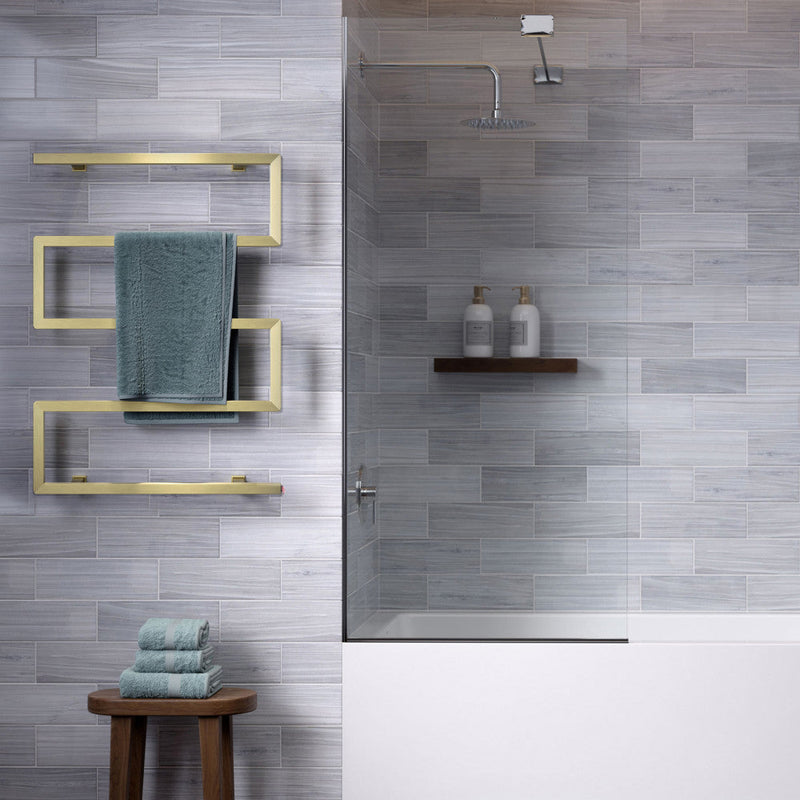 Swiss Madison Voltaire 5-Bar Electric Towel Warmer in Brushed Gold
