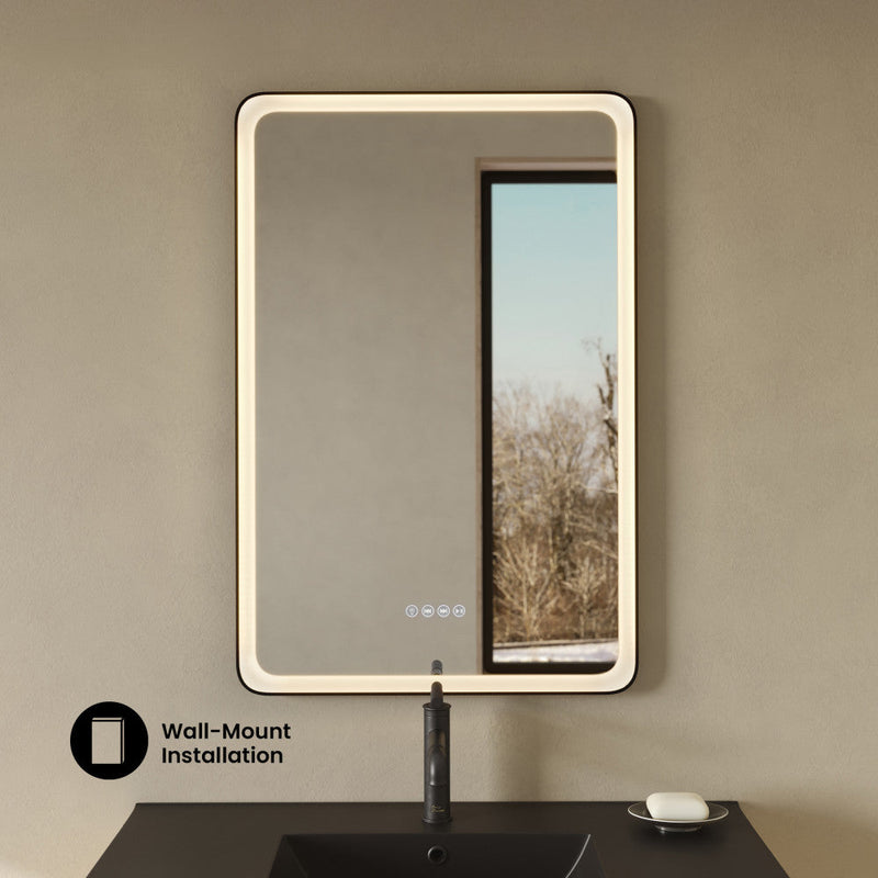 Swiss Madison Carre 24 in. x 36 in. Rectangular LED Anti-Fog Smart Mirror with Bluetooth SM-VM1501CH