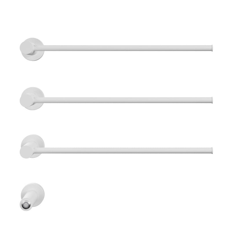 Swiss Madison Claire 3-Bar Electric Towel Warmer in Matte White
