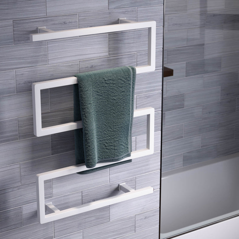 Swiss Madison Voltaire 5-Bar Electric Towel Warmer in Matte White