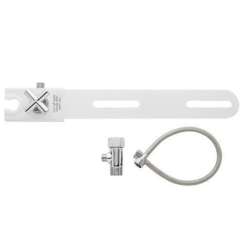 Brondell CleanSpa Luxury Hand-Held Bidet Sprayer and Holster with Integrated Shut Off, MBH-40 (Black, White, Stainless Steel)