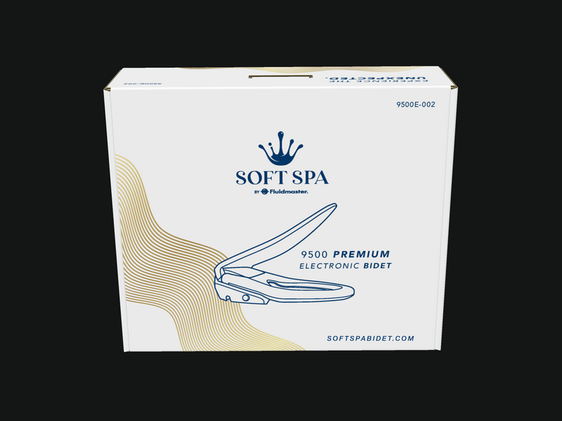 Fluidmaster Soft Spa 9500 Bidet Toilet Seat 9500-E