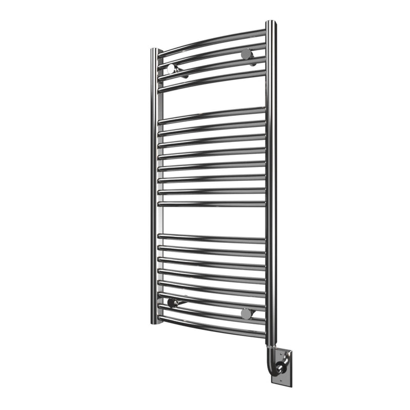 ICO Blenheim electric hardwired towel warmer, 17.5 x 37 in, Chrome