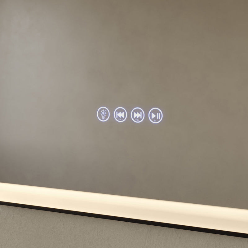 Swiss Madison Carre 24 in. x 36 in. Rectangular LED Anti-Fog Smart Mirror with Bluetooth SM-VM1501CH
