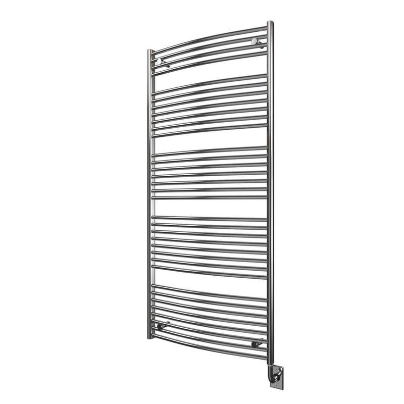 ICO Blenheim electric hardwired towel warmer, 29.5 x 64.5 in, Chrome