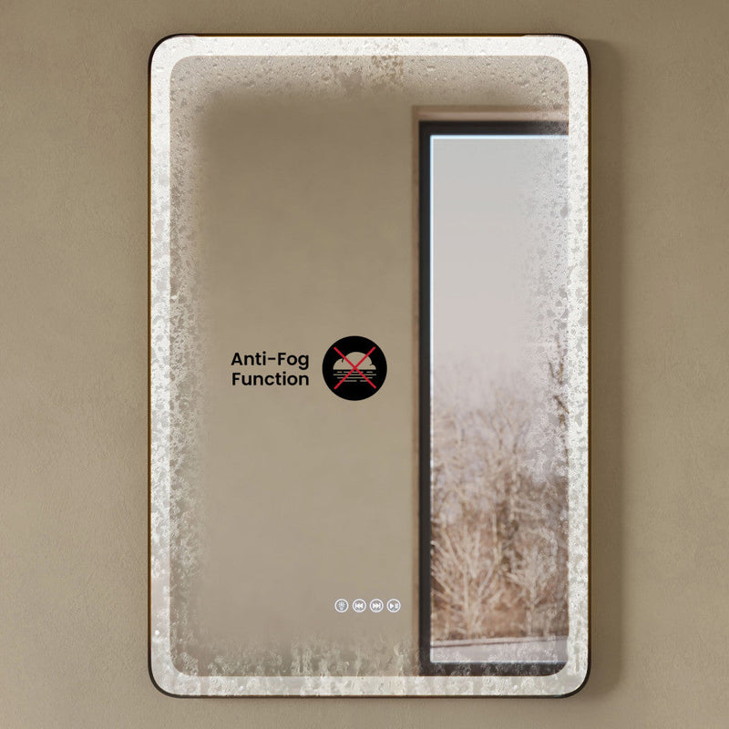 Swiss Madison Carre 24 in. x 36 in. Rectangular LED Anti-Fog Smart Mirror with Bluetooth SM-VM1501CH