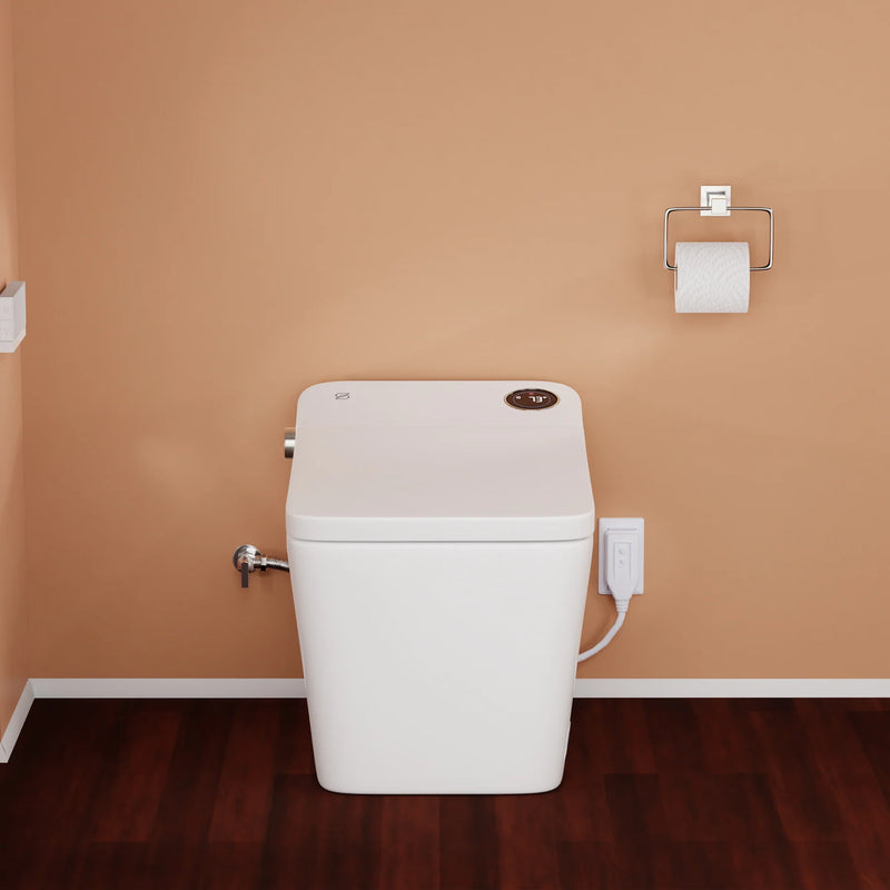 Trone STCH Smart Bidet Toilet with ToeTouch, Auto Open, White 820446