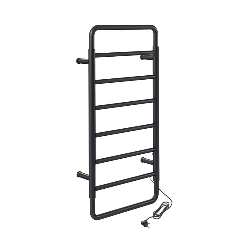 Swiss Madison Ivy 8-Bar Electric Towel Warmer in Matte Black