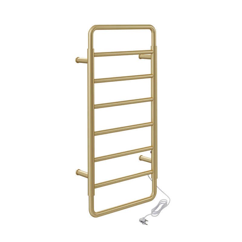Swiss Madison Ivy 8-Bar Electric Towel Warmer in Brushed Gold