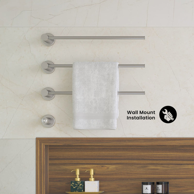 Swiss Madison Claire 3-Bar Electric Towel Warmer in Chrome