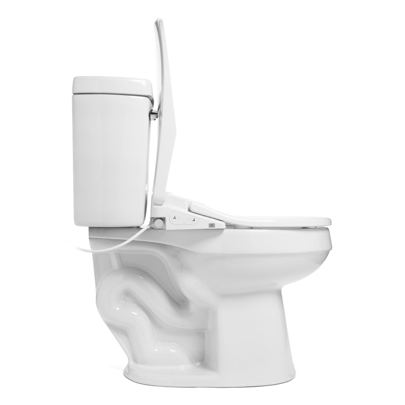 Brondell Swash Thinline T44 Luxury Bidet Toilet Seat with Remote Control, Elongated White T44-EW