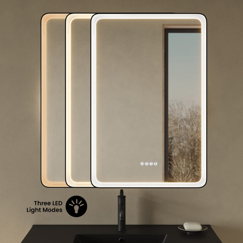 Swiss Madison Carre 24 in. x 36 in. Rectangular LED Anti-Fog Smart Mirror with Bluetooth SM-VM1501CH