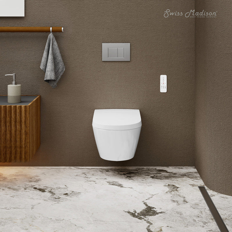 Swiss Madison Pur Smart Wall-Hung Toilet with Bidet Bundle SM-STK0804PS