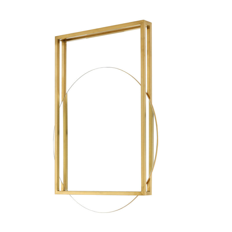 Swiss Madison Pierre 35.5 in. Vanity Mirror in Brushed Gold SM-VM50BG
