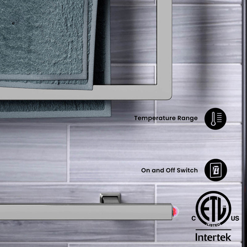 Swiss Madison Voltaire 5-Bar Electric Towel Warmer in Chrome