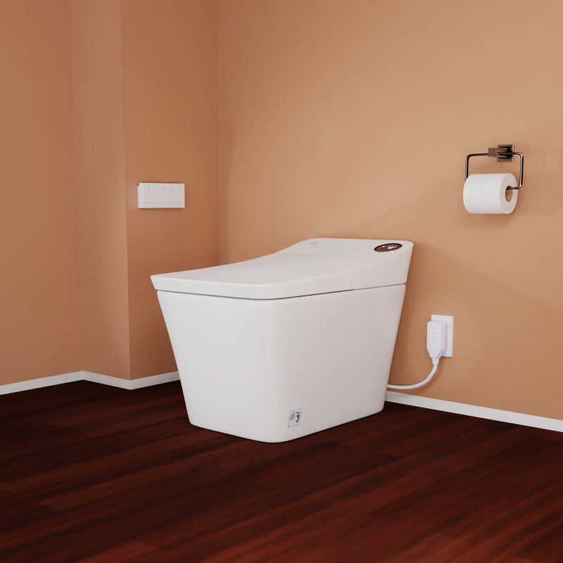 Trone STCH Smart Bidet Toilet with ToeTouch, Auto Open, White 820446