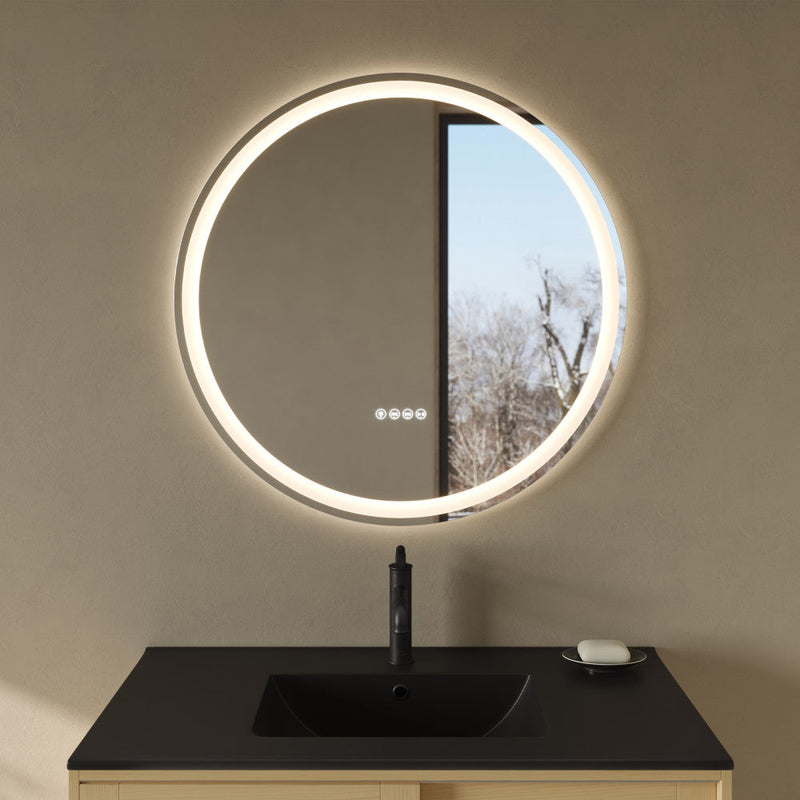 Swiss Madison Monaco 32 in. Round LED Anti-Fog Smart Mirror with Bluetooth SM-VM1001CH