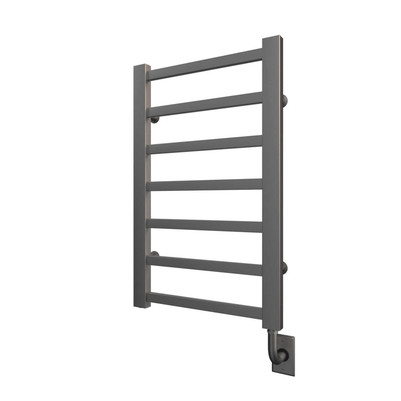 ICO Milano electric hardwired towel warmer, 19.5 x 31 in, Brushed Nickel