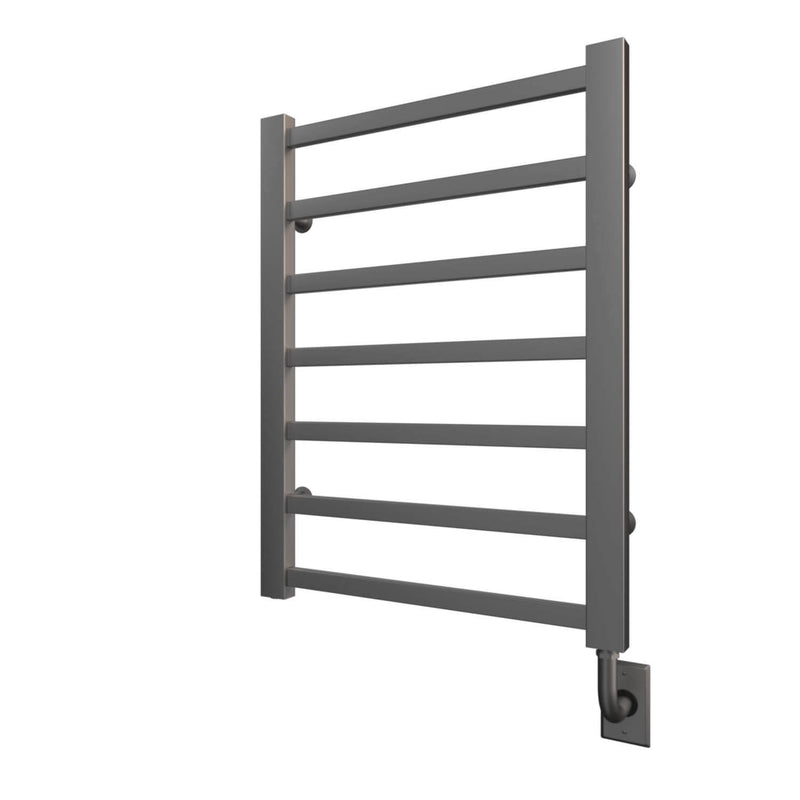 ICO Milano electric hardwired towel warmer, 23.5 x 31 in, Brushed Nickel