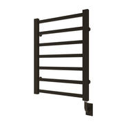 ICO Milano electric hardwired towel warmer, 23.5 x 31 in, Matte Black