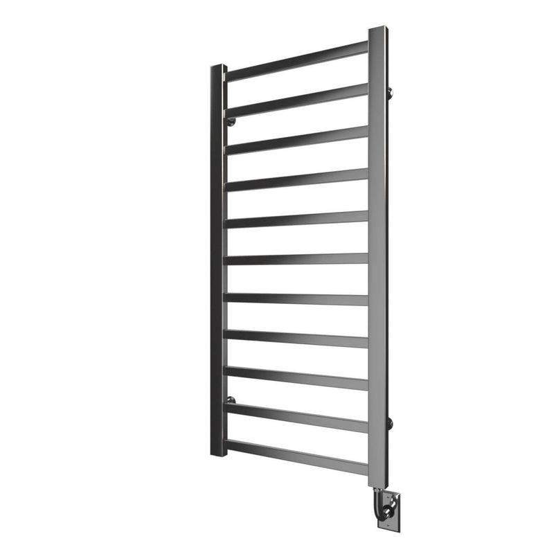 ICO Milano electric hardwired towel warmer, 23.5 x 50.5 in, Chrome