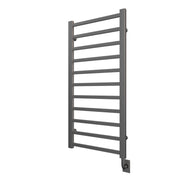 ICO Milano electric hardwired towel warmer, 23.5 x 50.5 in, Brushed Nickel
