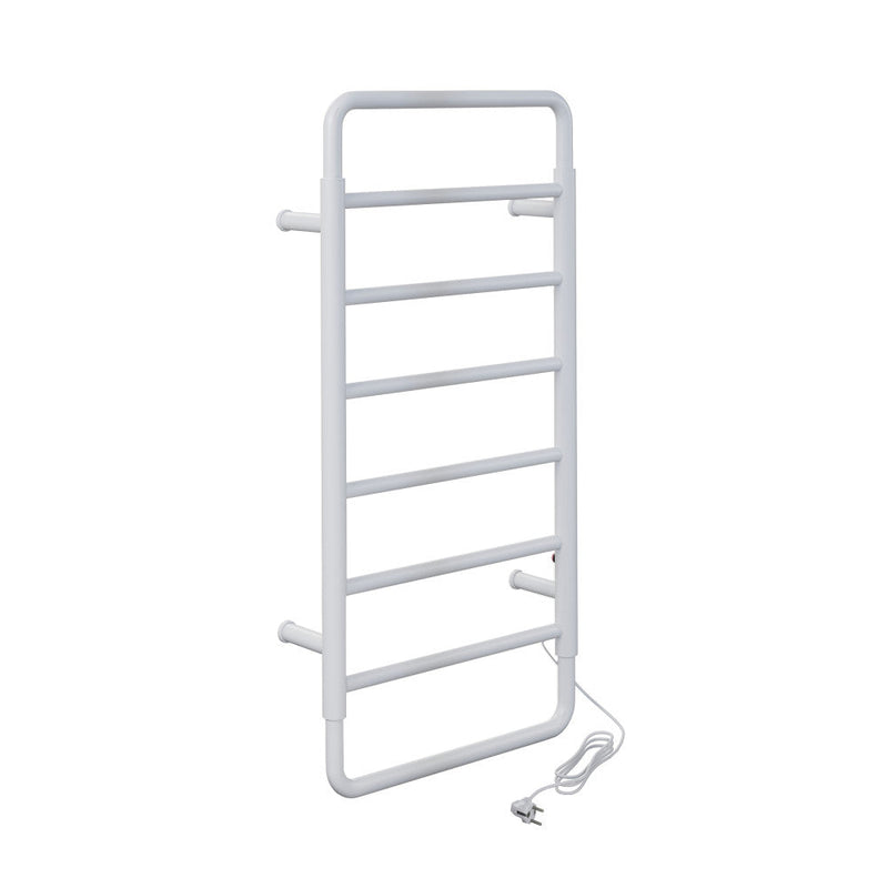 Swiss Madison Ivy 8-Bar Electric Towel Warmer in Matte White