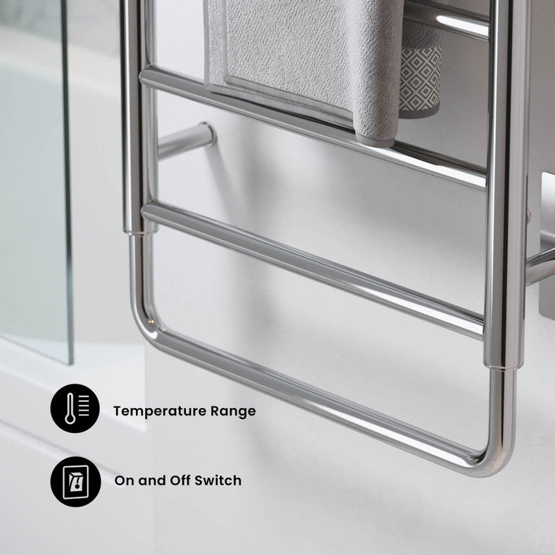 Swiss Madison Ivy 8-Bar Electric Towel Warmer in Chrome