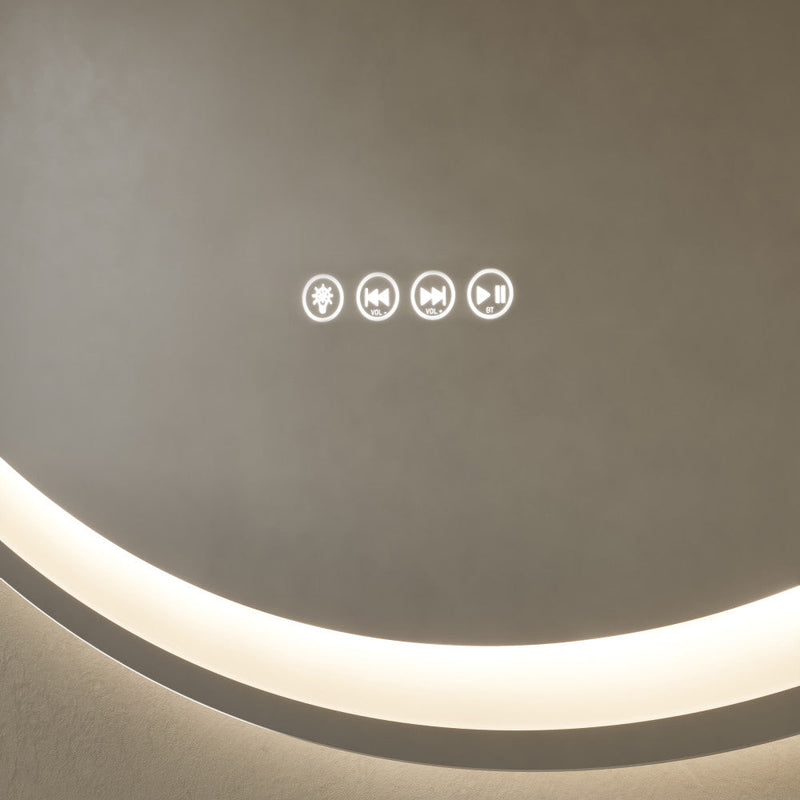 Swiss Madison Monaco 32 in. Round LED Anti-Fog Smart Mirror with Bluetooth SM-VM1001CH