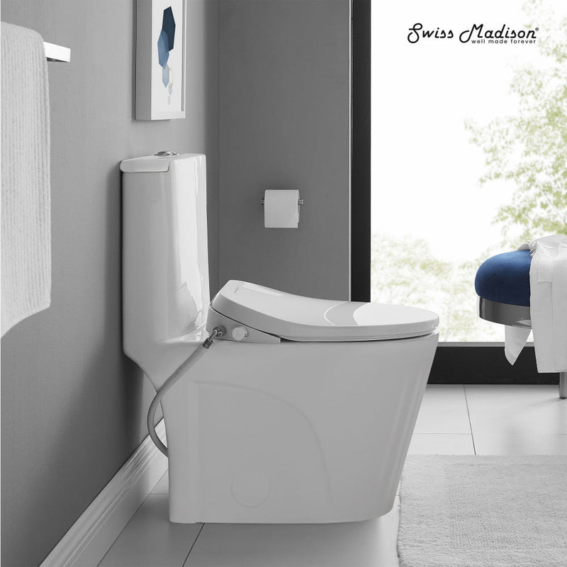 Swiss Madison St. Tropez One Piece Toilet with Smart Seat Bidet SM-1T0815GW