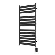 ICO Romano electric hardwired towel warmer, 19.5 x 51 in, Matte Black