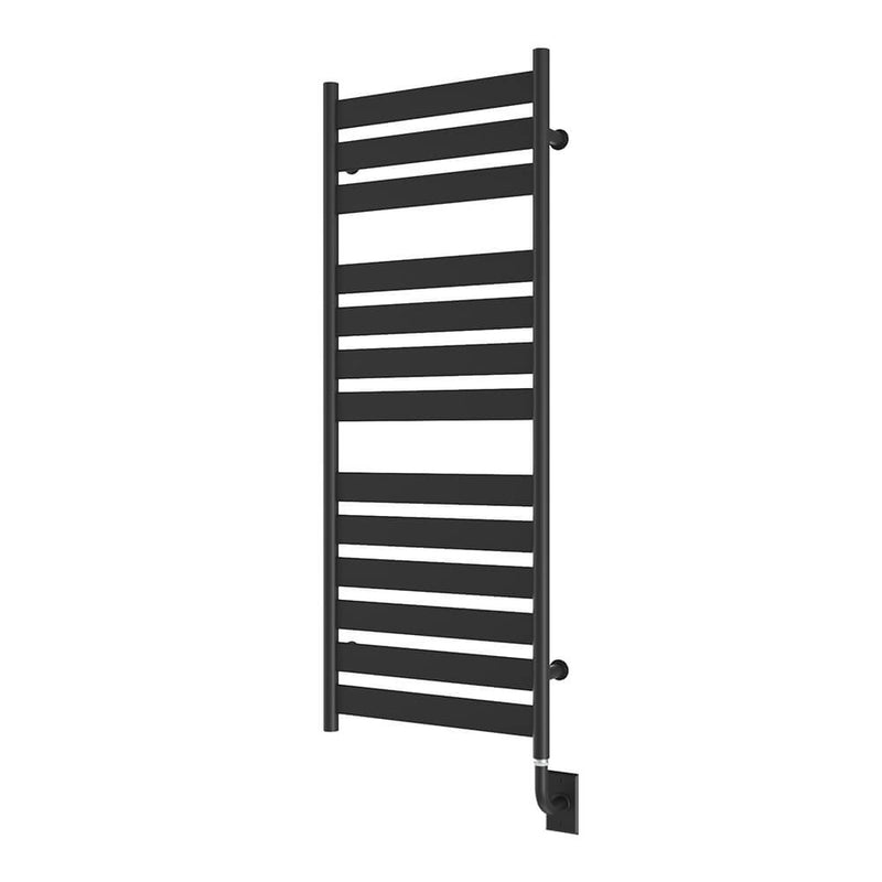 ICO Romano electric hardwired towel warmer, 23.5 x 51 in, Matte Black
