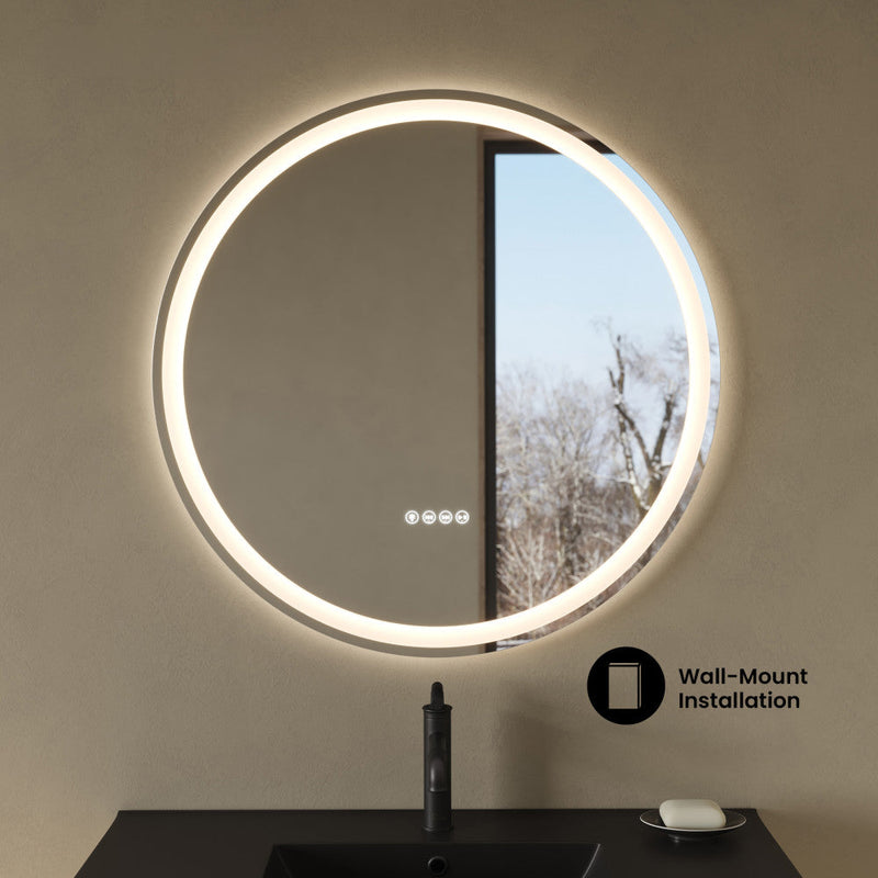 Swiss Madison Monaco 32 in. Round LED Anti-Fog Smart Mirror with Bluetooth SM-VM1001CH