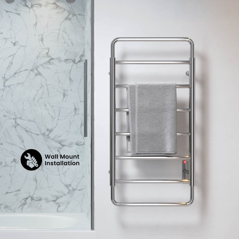 Swiss Madison Ivy 8-Bar Electric Towel Warmer in Chrome