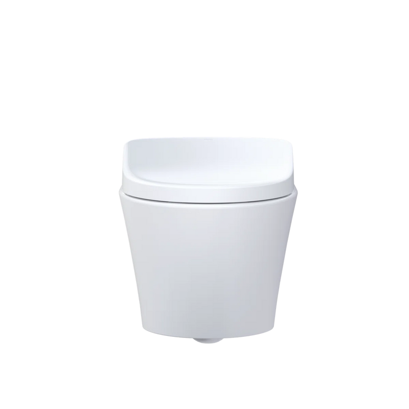 TOTO WASHLET+ AP Wall Hung Elongated Toilet Bowl with S7 Contemporary Bidet Seat Matte Silver CWT4264726CMFG#MS