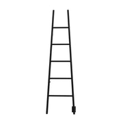 Amba Jeeves Model A Ladder 5 Bar Drying Rack in Matte Black, front view