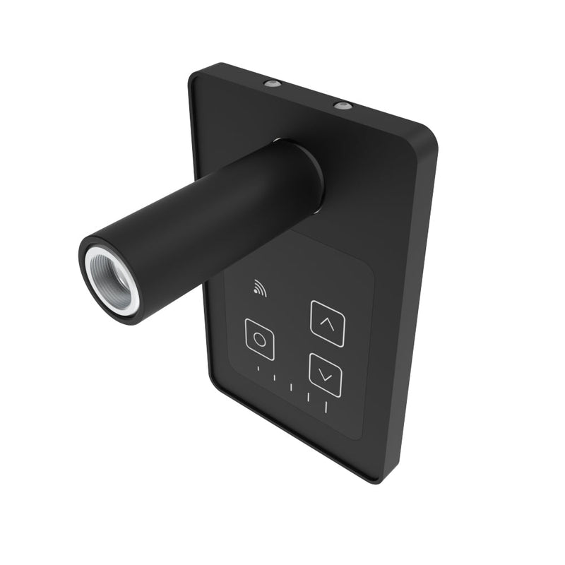 Amba Touch Digital Heat Controller in Matte Black, side view