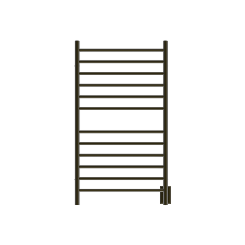 Amba Radiant Large 12 Bar Towel Warmer in Brushed Bronze, front view