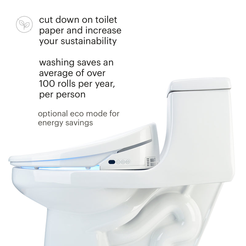 Brondell Swash 1400 Luxury Bidet Toilet Seat with Remote Control S1400-RW