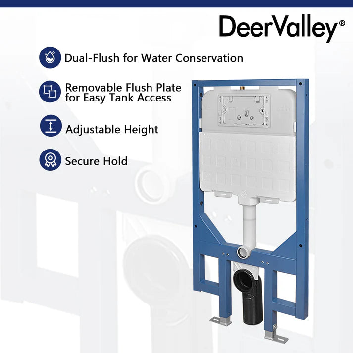 DeerValley Concealed In-Wall Toilet Tank, Fit with DV-1F0069/DV-1F0070 DV-1C0087