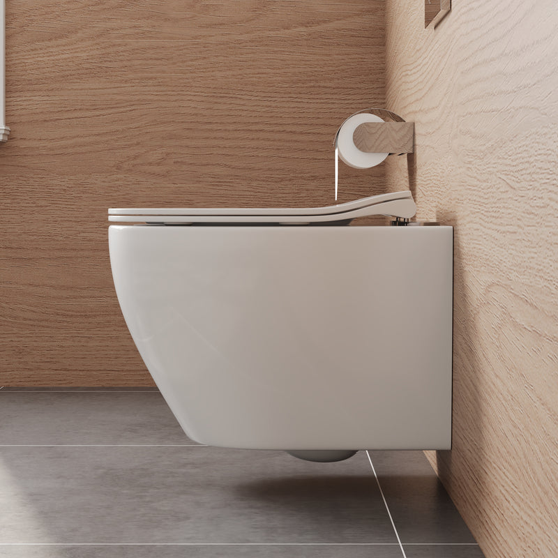 DeerValley LIBERTY Wall-Hung Elongated Toilet, 1.1/1.6GPF Dual-Flush with Multiple Colors DV-1F0069