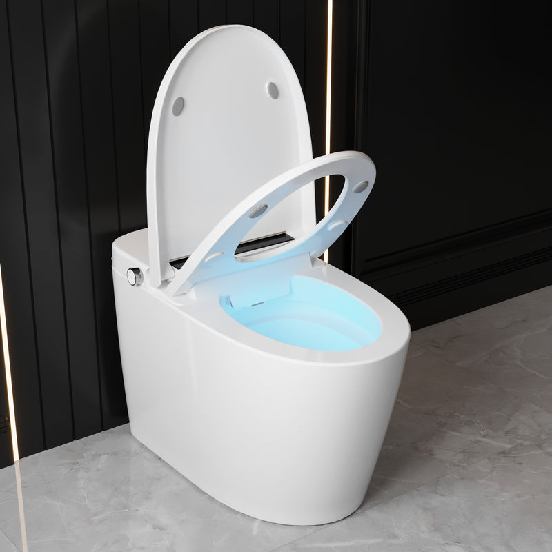 DeerValley Smart Bidet Toilet,Auto Flush, Heated Seat,Night-light, One-Piece DV-1S0159-V3