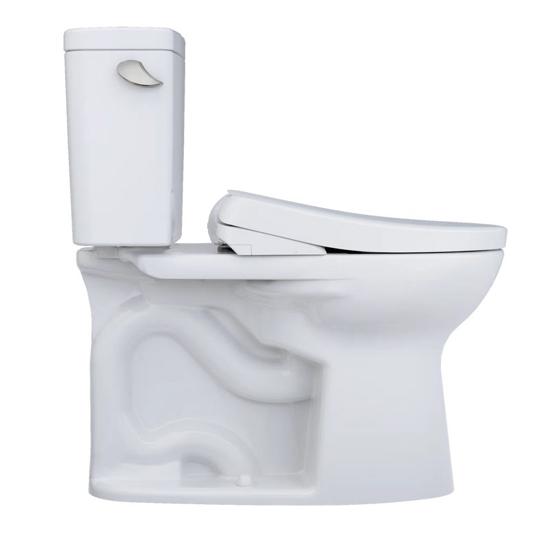 TOTO Drake WASHLET+ S7A Two Piece Toilet 1.28 GPF Universal Height 10 inch Rough-In MW7764736CEFGA10