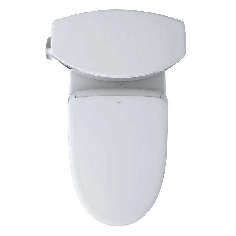 TOTO Drake II Elongated WASHLET plus S7 1.28 GPF Two Piece Toilet MW4544726CEFGA#01