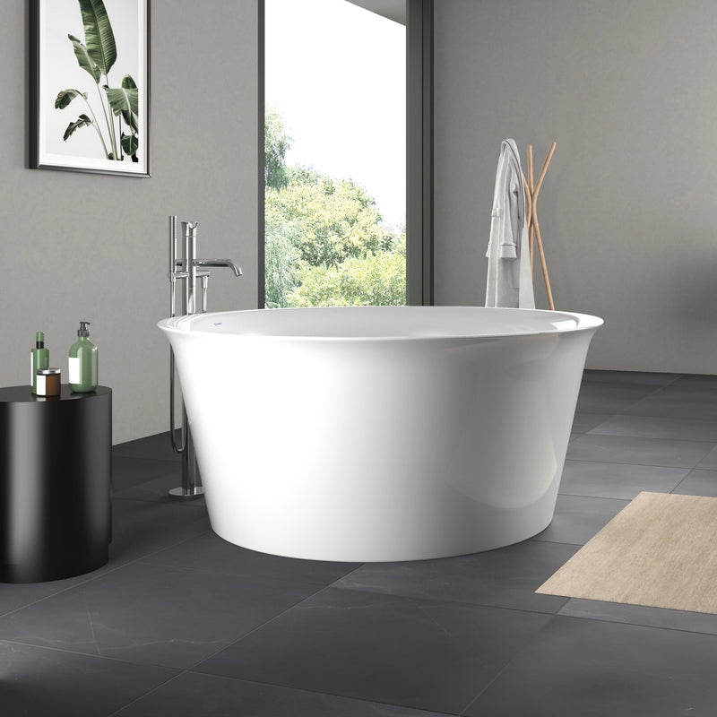 Duravit White Tulip Freestanding Tub Lifestyle