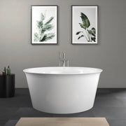 Duravit White Tulip Round Bathtub in Bathroom