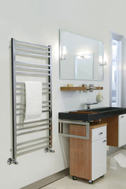 ICO Avento towel warmer in a spa style bathroom
